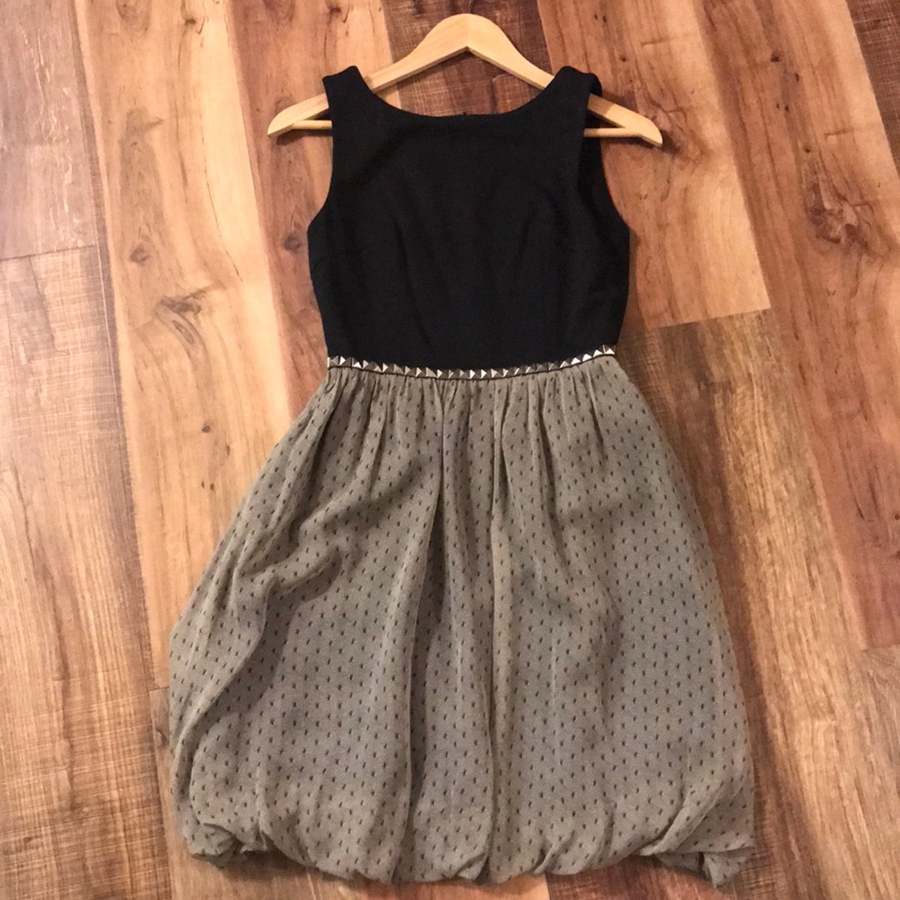 Black/ tan dress